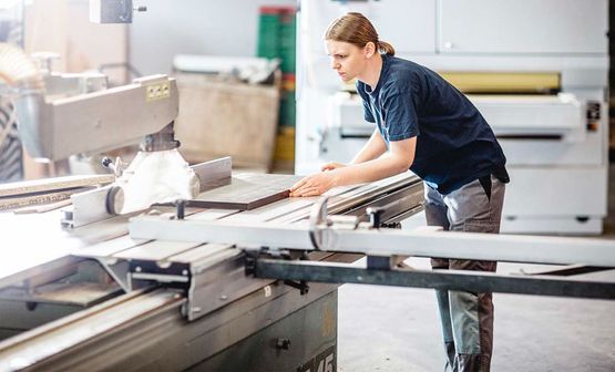 Maschinenpark der Janson Holzwerkstätten in Ahorn/ Triebsdorf